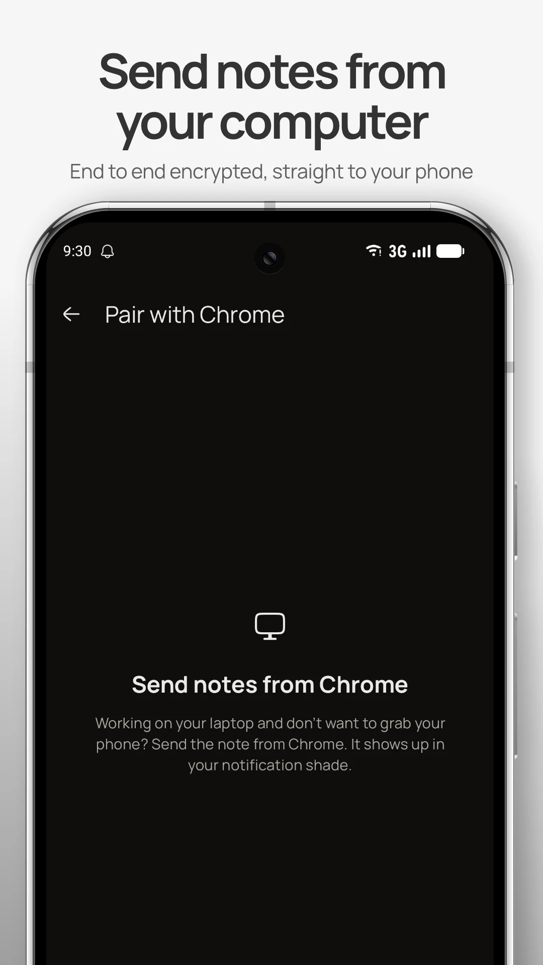 push note: notification notes screenshot