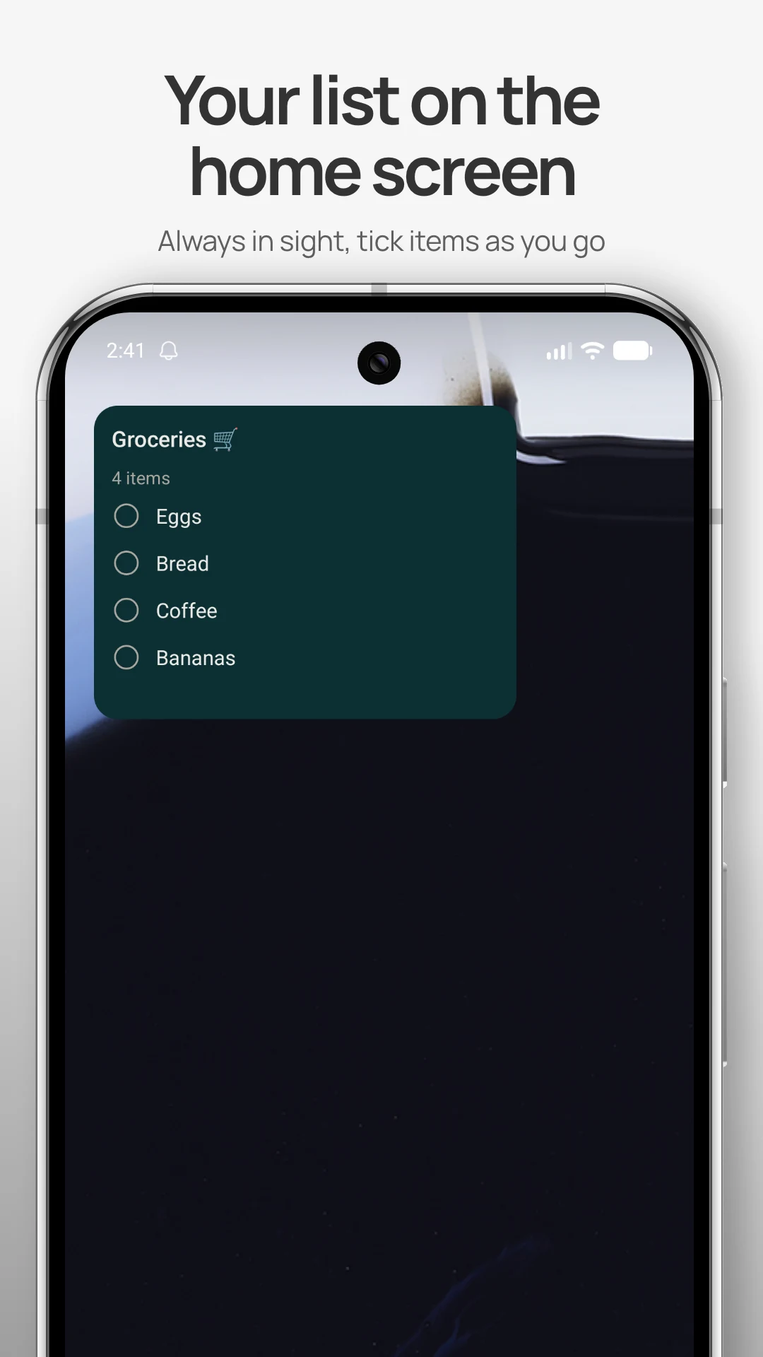 push note: notification notes screenshot