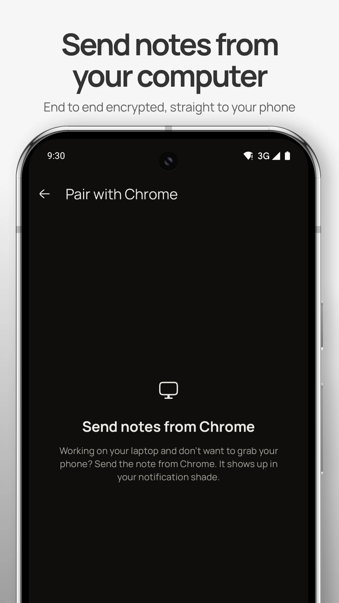 push note: notification notes screenshot